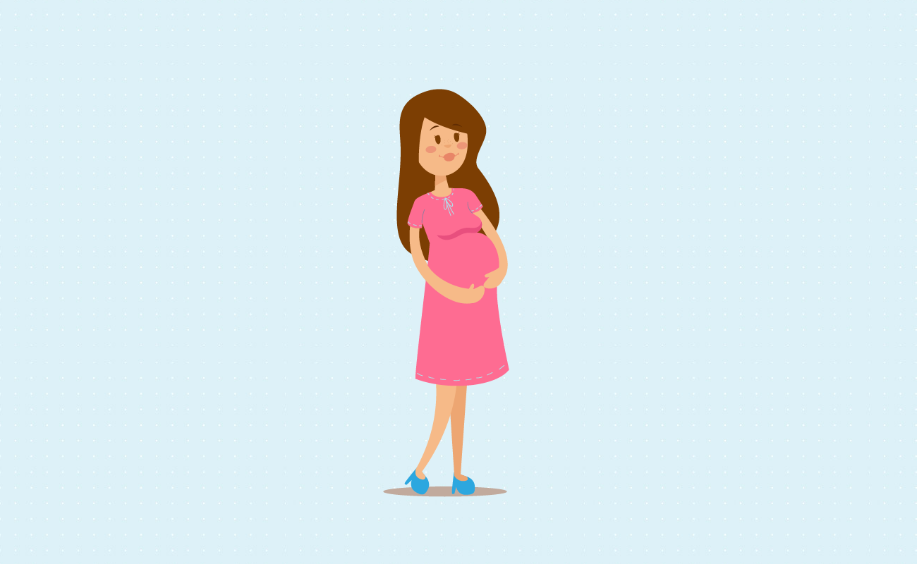 Woman holding their baby bump